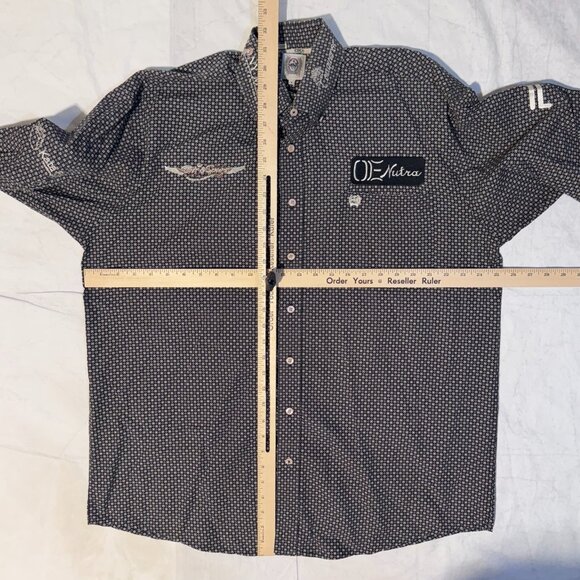 Cinch Tony Muzi Western Boots Bits & Spurs Kata Fay Rodeo Button Up Shirt - L - Picture 10 of 11